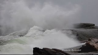 King Tide Storm Surge Waves Sechelt Sunshine Coast BC 2014 [upl. by Casmey]