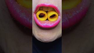 asmr EMOJI FOOD 💦🐸🫐🍉🍎🟩🟨🟠🔵🟣🐼💍💩 WATER JELLY CANDY 이모지 먹방 eating sounds [upl. by Matheny]