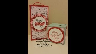 StampinUp Poppin Box Card PART 1 [upl. by Rednaeel]