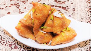 Meethe Samosa  MawaKhoya Filling [upl. by Rabbi]