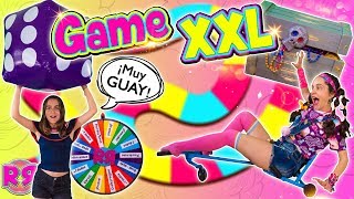 JUEGO de mesa GIGANTE challenge 🎲 El primero en llegar al final GANA el PREMIO GIANT board GAME XXL [upl. by Linet]