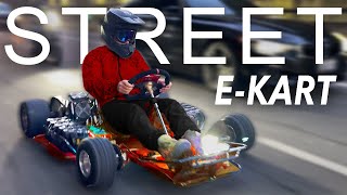 Electric GoKart on CITY STREETS  SurRon EKart POV [upl. by Thor]