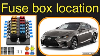 The fuse box location on a 20142018 Lexus RC 350 F Sport [upl. by Esnohpla]