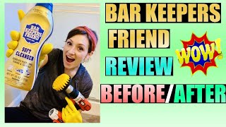 Product Review On Bar Keepers Friend  The Best Shower Cleaner To Remove Hard Water Stains [upl. by Temhem]