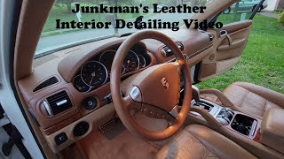 Project Cayenne Junkmans Leather Interior Detailing Video [upl. by Ahsinrats]