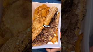 Regular vs A5 Wagyu Cheesesteak [upl. by Yennej]