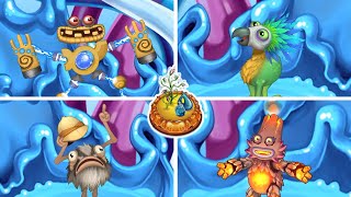 Fire Oasis All Monster Sounds amp Animations 43  My Singing Monsters [upl. by Patt586]