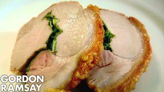 Roasted Rolled Pork Loin with Lemon and Sage  Gordon Ramsay [upl. by Eural638]