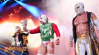 The STARS of CMLL make their AEW inring DEBUT in 8man action  2224 AEW Rampage [upl. by Coulson]