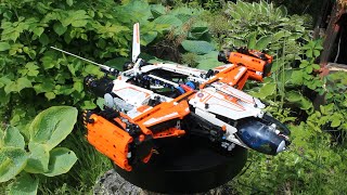 Lego VTOL Heavy Cargo Spaceship LT81 Time Lapse [upl. by Enilram330]