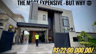 Inside a 22 CRORE 2 Kanal MOSTEXPENSIVE Modern Smart Mansion In DHA Lahore [upl. by Brunn171]