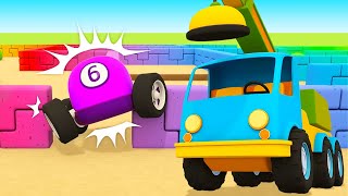 Racing cars in the LABYRINTH Helper cars cartoon for kids  Full episodes of car cartoons for kids [upl. by Nawtna]