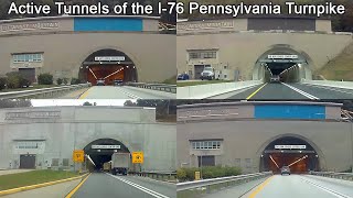 Driving Through the 4 Active Tunnels of the I76 Pennsylvania Turnpike  PA Turnpike Tunnels [upl. by Devy]