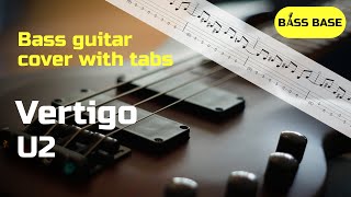 U2  Vertigo  Bass cover with tabs [upl. by David]