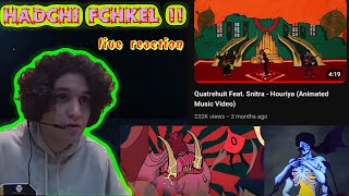 TAZZZ24 Reacts  Quatrehuit Feat Snitra  Houriya mostly visuals [upl. by Ahsenod]