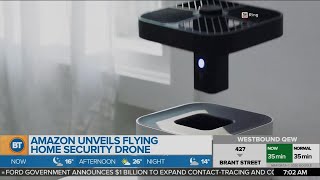 Amazon unveils flying home security drone [upl. by Ethan]