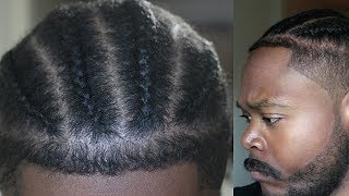 4 Easy Fresh BRAIDS Faded Haircut Tutorial MENS HAIRSTYLES [upl. by Ellac]