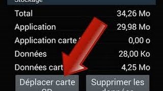 Comment déplacer une application vers la carte sd [upl. by Roseann]