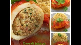 Recette des encornets farcis au jambon de Bayonne [upl. by Alena718]