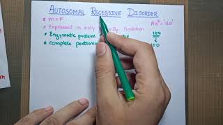 Autosomal recessive disorders Genetic and Pediatric Diseases Robbins pathology MCWA [upl. by Derfliw]