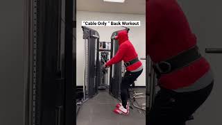 Back workout with cables only 🔥🔥🔥 [upl. by Leong]