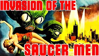 Invasion Of The Saucer Men 1957  SciFi Horror comedy [upl. by Lleuqram]