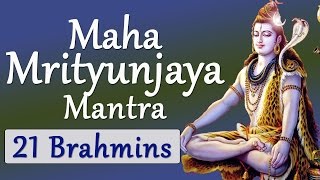 Vedic Chanting Maha Mrityunjaya Mantra Vedic Hymns by 21 Brahmins [upl. by Ainahpets534]