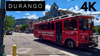 A Summer Walking Tour in Durango Colorado  4K [upl. by Halyhs]