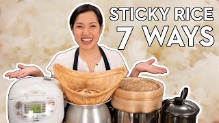 7 Ways to Cook Thai Sticky Rice with Bonus Hack หุงข้าวเหนียว 7 วิธี [upl. by Lanza]