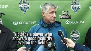 Interview Sigi Schmid on Victor Mansaray Signing a Homegrown Player Contract [upl. by Attenod175]