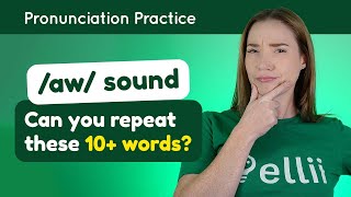 Practicing ɑw – English Pronunciation Lesson Part 2 [upl. by Drawyah]