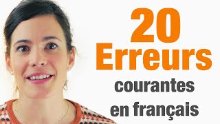 20 Erreurs courantes en français à ne pas commettre [upl. by Yllet]