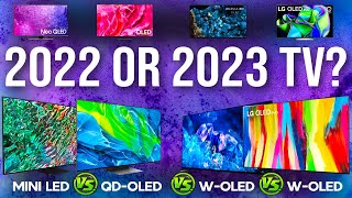 4 TV Comparison  Mini LED vs QDOLED vs W OLEDs  Is 2023 TV Worth It [upl. by Haig398]