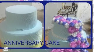 Anniversary cake design making [upl. by El921]