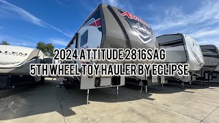 2024 Attitude 2816SAG 5th Wheel Toy Hauler by Eclipse [upl. by Idhem45]