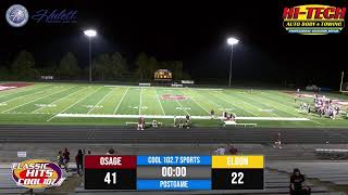 Osage Indians vs Eldon Football Live Stream  MoSportsZone  Cool 1027 [upl. by Kasper]