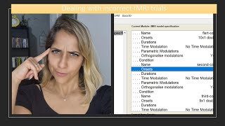Dealing with incorrect responses in fMRI scans SPM [upl. by Harleigh]