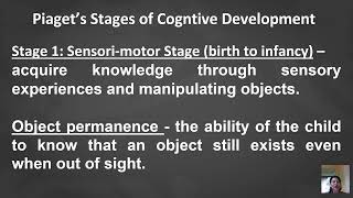 Piagets Stages of Cognitive Development1 [upl. by Annaujat995]