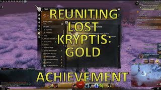 GW2  Reuniting Lost Kryptis Gold Achievement [upl. by Griffy]