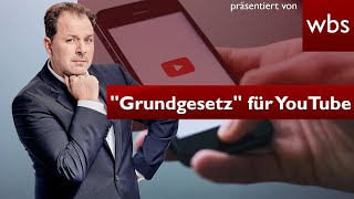 quotGrundgesetzquot für YouTube und Co kommt EU regelt digitale Welt neu  Anwalt Christian Solmecke [upl. by Atirehc690]