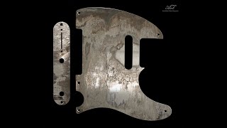 Telecaster Aluminum Distresed Pickguard Set 2 [upl. by Sylvester]