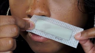 EASY Upper Lip Hair Removal  Nads Facial Wax Strip [upl. by Ludie972]