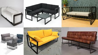 TOP MODERN METAL SOFA DESIGN  SOFA FRAME IDEAS [upl. by Aziul449]