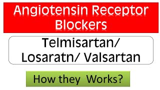 Angiotensin Receptor Blockers ARBs  Telmisartan Valsartan Losartan Mode of Action [upl. by Kirred]