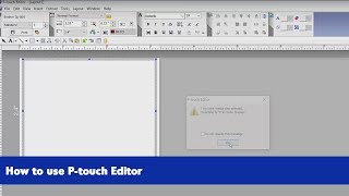 How to utilize Ptouch Editor  Brother QL800 Series Label Printers [upl. by Sirromed60]