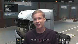 Flytter til Europa og køre lastbil i Euro truck simulator [upl. by Scheck]