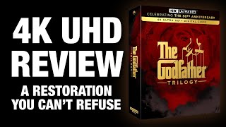 THE GODFATHER TRILOGY 4K UHD BLURAY REVIEW  AN AMAZING RESTORATION [upl. by Oralie]