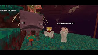 Nos vamos al Nether sale mal  Minecraft 8 [upl. by Mercorr603]