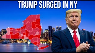 Trump Surged in New York 2024 Election Map Analysis [upl. by Ransell]