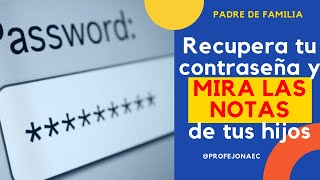 😵cómo recuperar la contraseña de CARMENTA  PARA PADRES DE FAMILIA  👇👇 [upl. by Jopa]